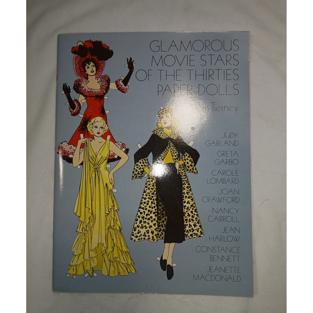 1978 Vintage Paper Doll Book‎ Movie Stars of the Thirties  by Tom Tierney